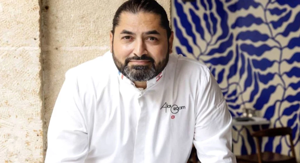 Portrait of Alan GEAAM, a starred lebanese chef