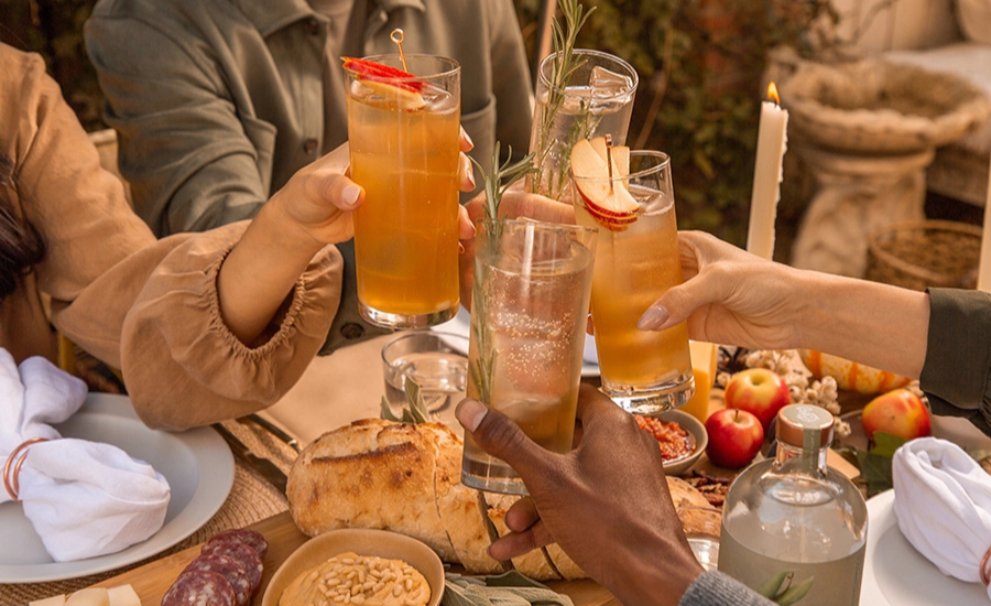 convivialité autour des coctails