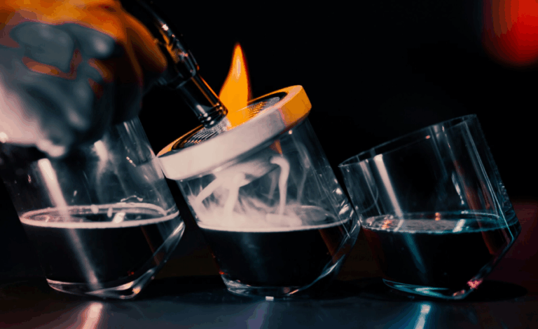 chauffer des vins spiritueux au chalumeau