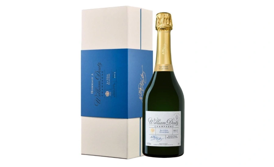 Une bouteille de champagne haut de gamme de chez Deutz