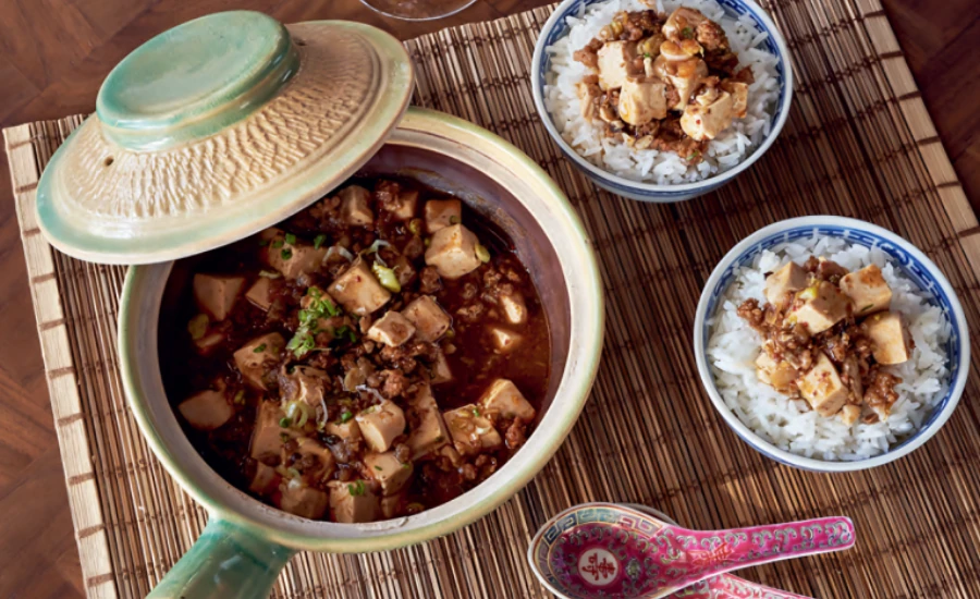 Mapo Tofu, un plat chinois à base de tofu avec des épices