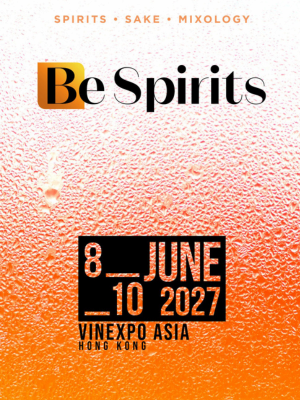 Visuel salon pour Vinexpo Asia Be Spirits 2027 Hong Kong