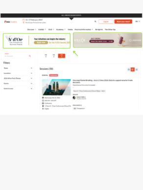 Bannière publicitaire site web – Session Academy à la Une