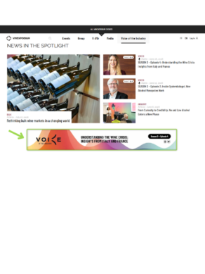 Website with the banner of Voice