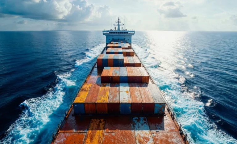 Shipping boat