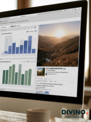 desktop computer screen with KPI