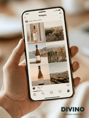 smartphone showing social medias publications