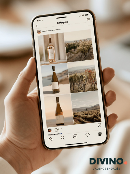 smartphone showing social medias publications